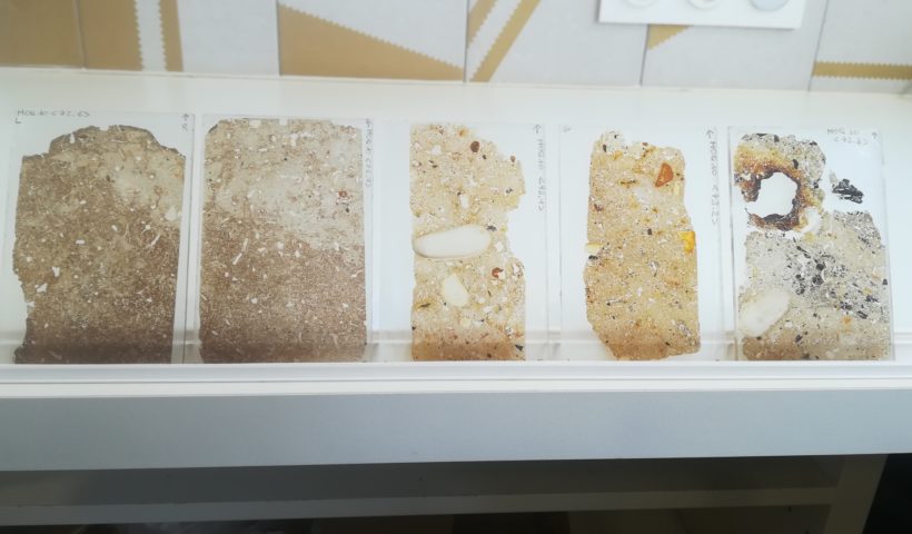 Thin sections from walls