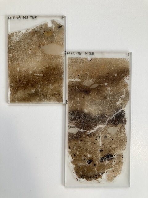 overlapping thin sections